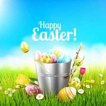 Easter greeting card Stock-Illustration