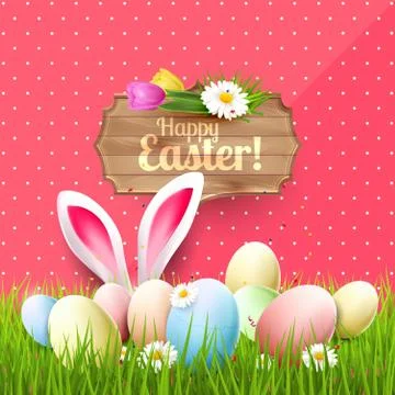 Easter greeting card Stock-Illustration