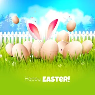 Easter greeting card Stock Illustration