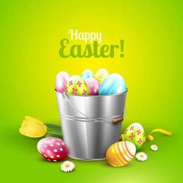 Easter greeting card Stock Illustration