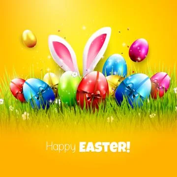 Easter greeting card Stock Illustration