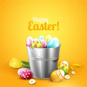 Easter greeting card Illustrazione stock