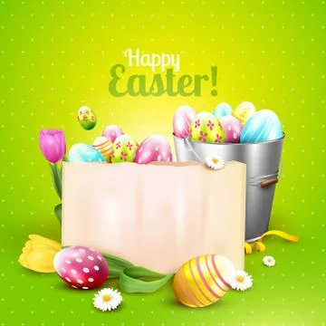 Easter greeting card Stock-Illustration