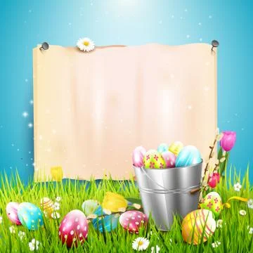 Easter greeting card Illustrazione stock