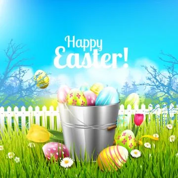 Easter greeting card Stock Illustration