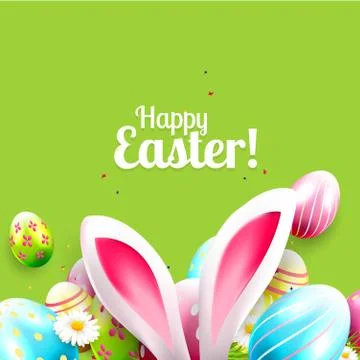 Easter greeting card Stock Illustration