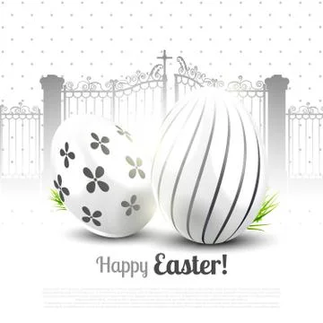 Easter greeting card Stock Illustration