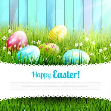 Easter greeting card Stock Illustration