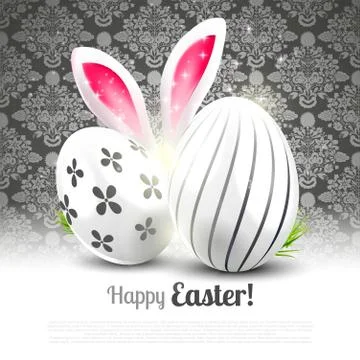 Easter greeting card Stock Illustration