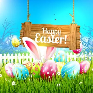Easter greeting card Stock-Illustration