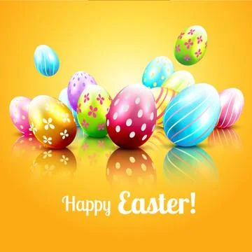 Easter greeting card Stock Illustration