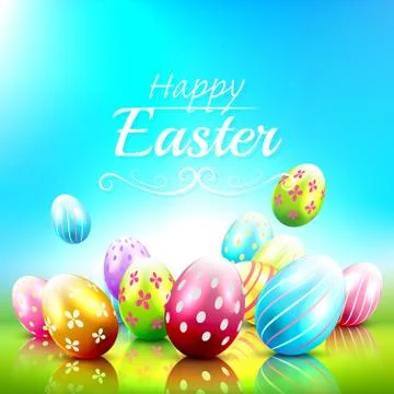 Easter greeting card Stock Illustration