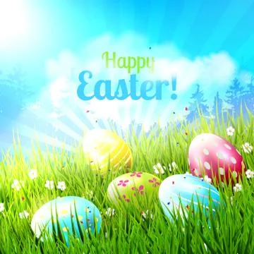 Easter greeting card Stock-Illustration