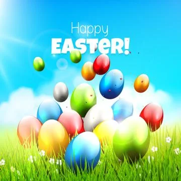 Easter greeting card Stock Illustration
