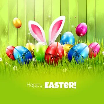 Easter greeting card Stock Illustration