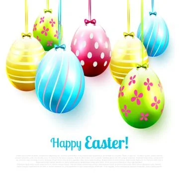 Easter greeting card Stock Illustration