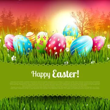 Easter greeting card Stock-Illustration