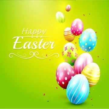 Easter greeting card Stock Illustration