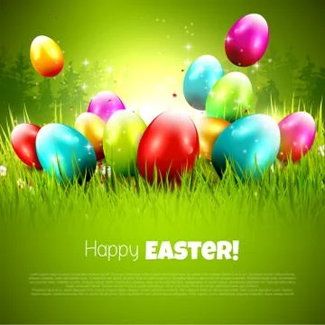 Easter greeting card Stock Illustration