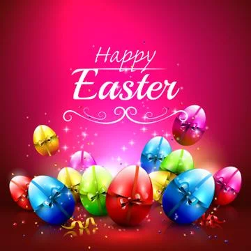 Easter greeting card Illustrazione stock