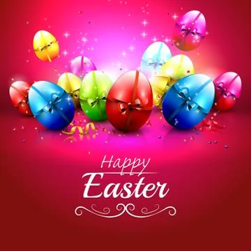 Easter greeting card Stock Illustration