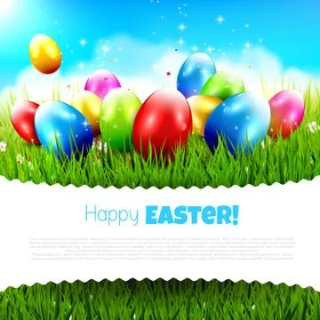 Easter greeting card Stock-Illustration