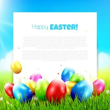 Easter greeting card Stock Illustration