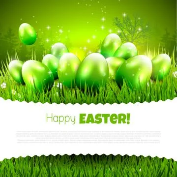 Easter greeting card Illustrazione stock