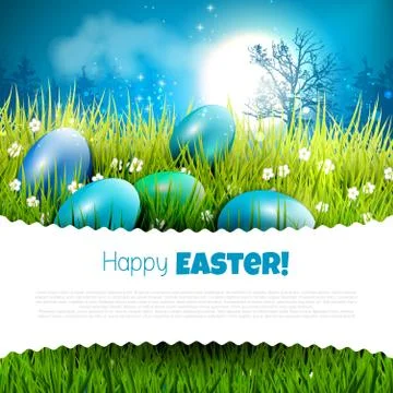 Easter greeting card Stock Illustration
