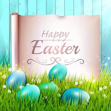 Easter greeting card Illustrazione stock