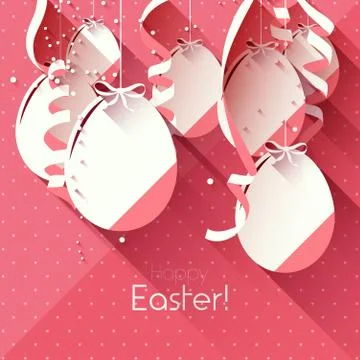 Easter greeting card Stock Illustration