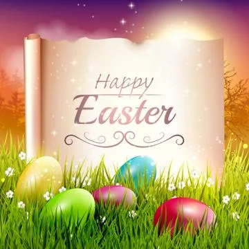 Easter greeting card Stock Illustration