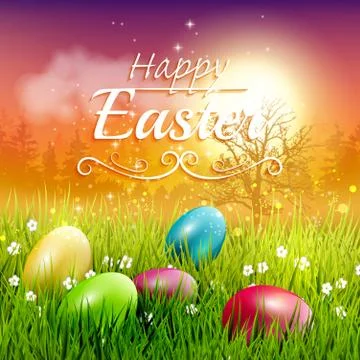 Easter greeting card Stock-Illustration