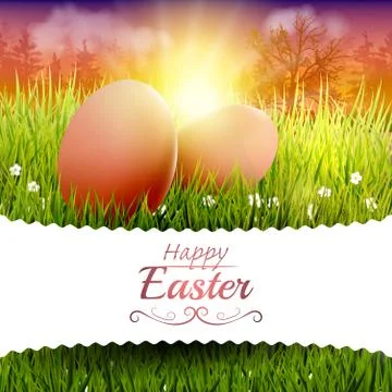 Easter greeting card Stock-Illustration