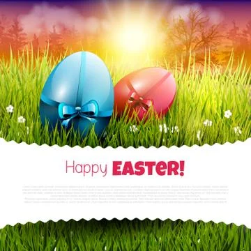 Easter greeting card Stock Illustration