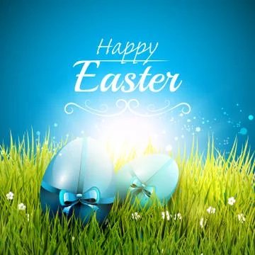 Easter greeting card Stock Illustration