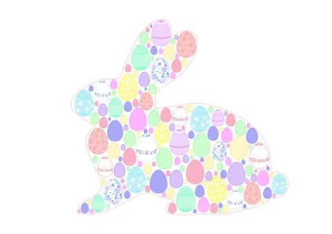 Easter greeting card Illustrazione stock