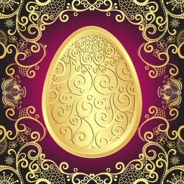 Easter greeting card Stock Illustration