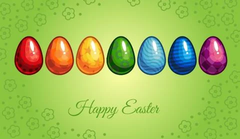 Easter Greeting Card Stock Illustration