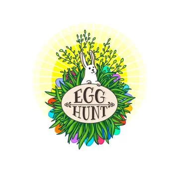 Easter greeting card Stock Illustration