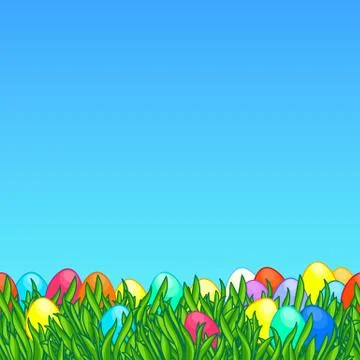 Easter greeting card Stock Illustration