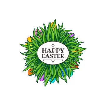 Easter greeting card Stock Illustration