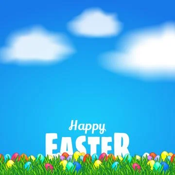 Easter greeting card Stock Illustration