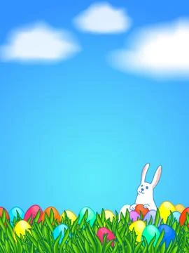 Easter greeting card Illustrazione stock