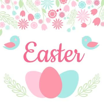 Easter greeting card Stock Illustration