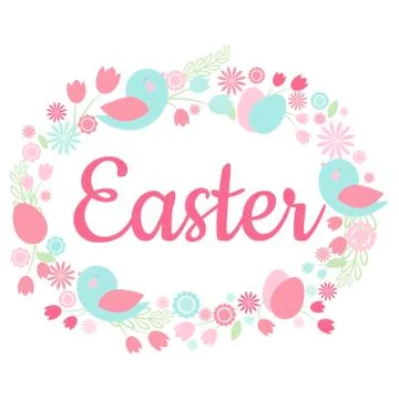 Easter greeting card Stock Illustration