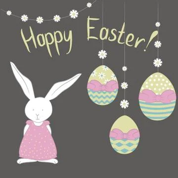 Easter greeting card Stock Illustration