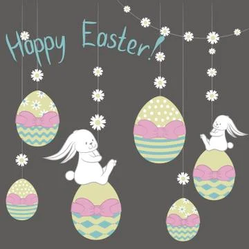 Easter Greeting Card Stock Illustration