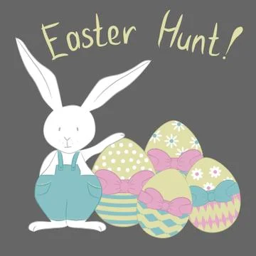 Easter greeting card Stock Illustration