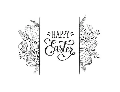 Easter greeting card Illustrazione stock